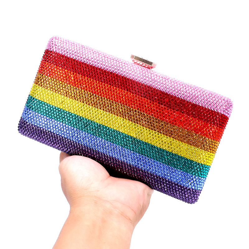 Interior Design Ai - Rainbow Hand Carry Evening Dinner Bag