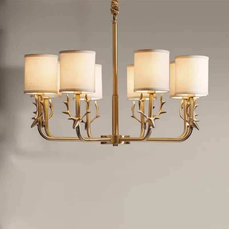Interior Design Hall - Copper Chandelier for Living Room Bedroom