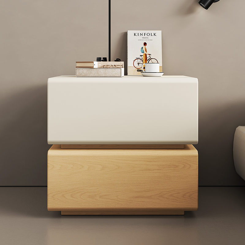 Interior Design White And Wood - White Bedside Table Luxury Wood Interior