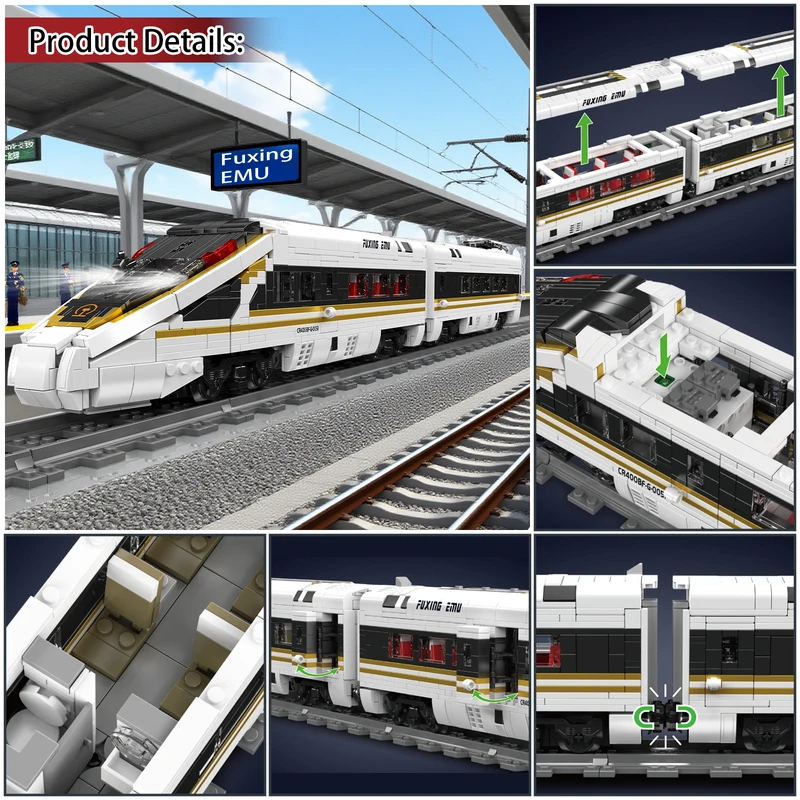 Interior Design Build - 12015 High-Speed Railway Train Model Building