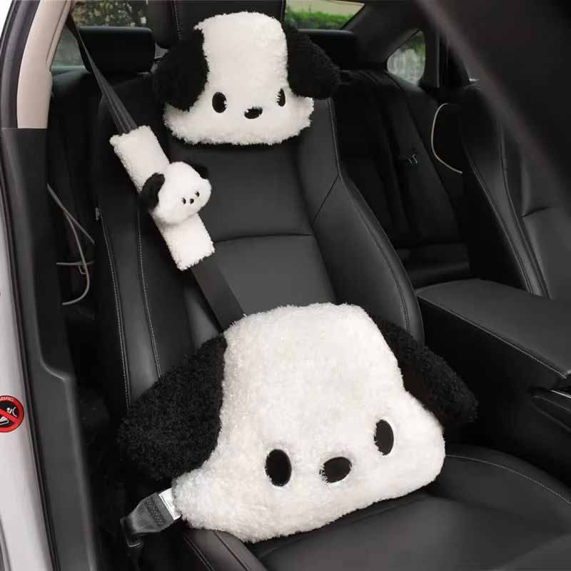 Interior Design Concept - Cartoon Car Plush Lumbar Pillow Headrests