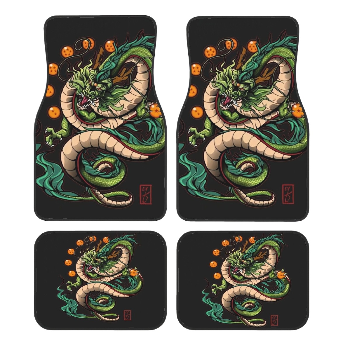 Interior Design Concept - 4pcs Dragon King Design Car Mats,