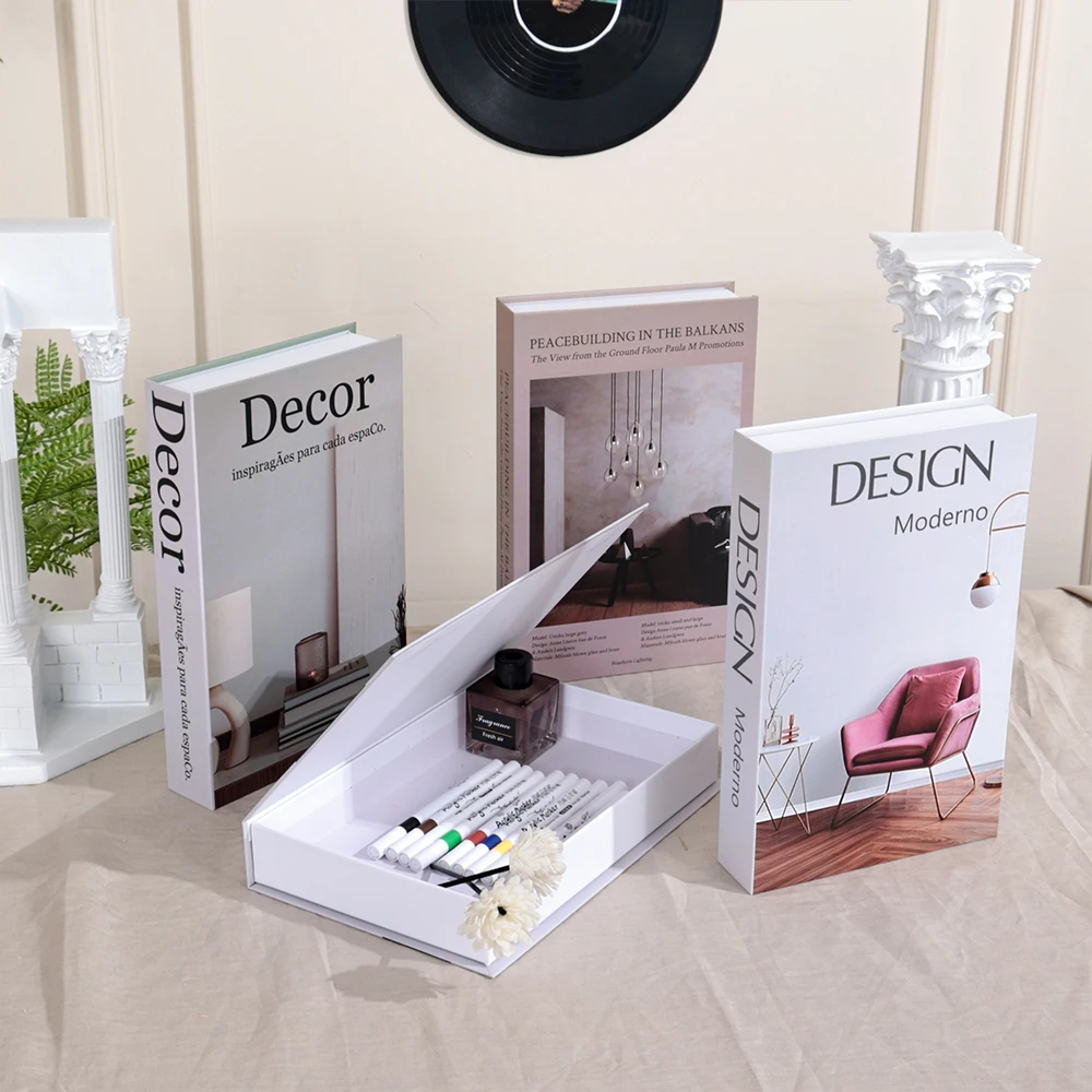 Interior Design Luxury Living Room - Minimalism Fake Books Decor Luxury Living