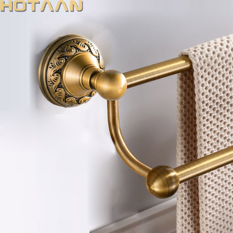 Antique Brass Hook - Antique Brass Bathroom Towel Holder Single