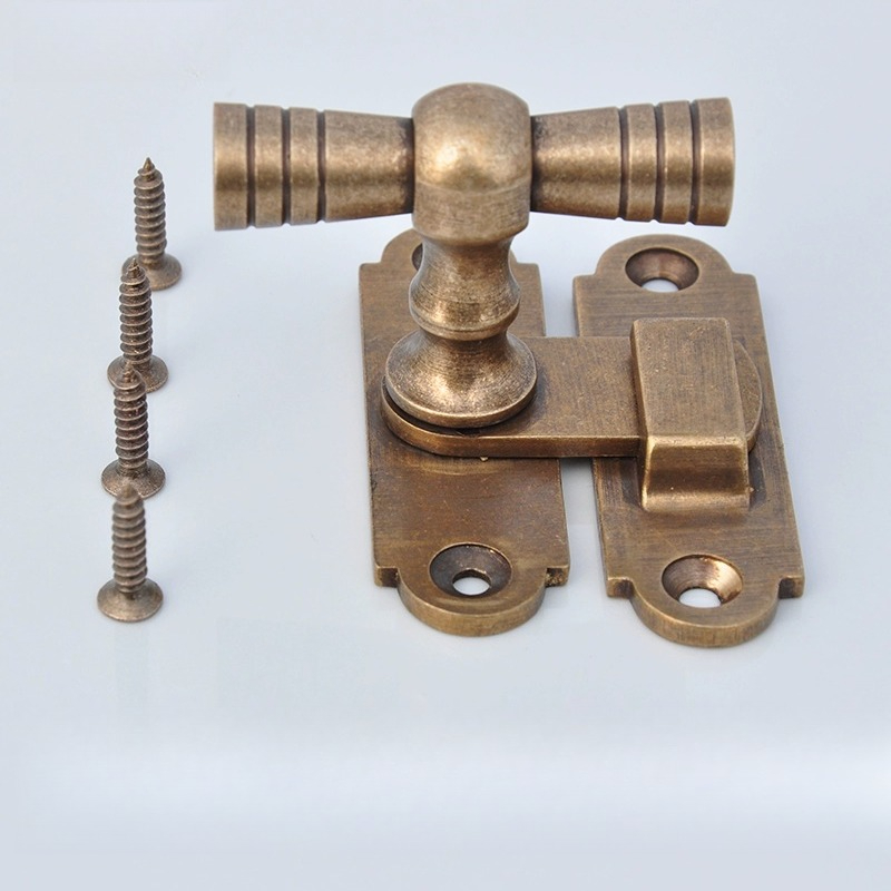 Antique Brass Cat Door Latch V - Antique Brass Hook ulasan dan harga