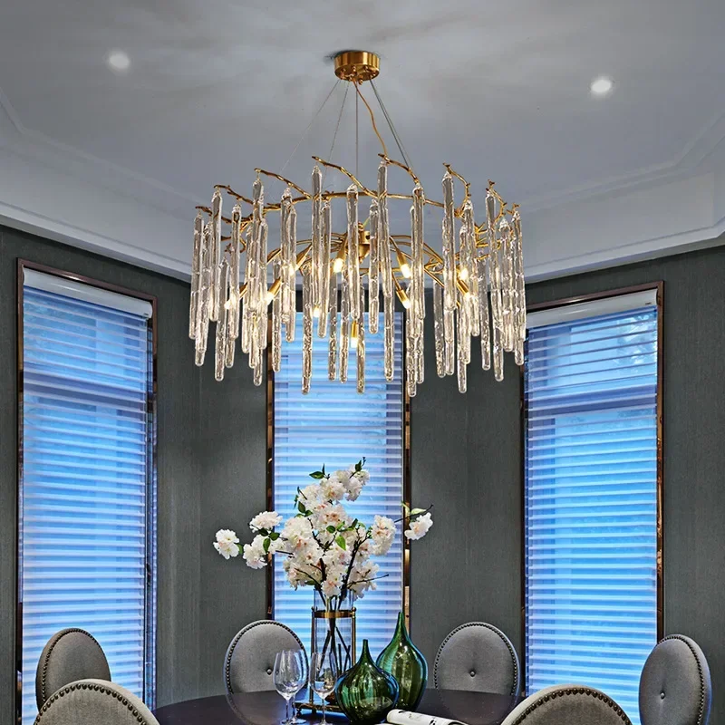 Nordic Luxury Colorful Crystal - Interior Design Luxury Living Room ulasan dan harga