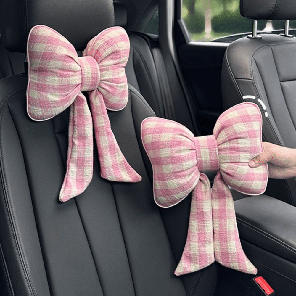 Pink Color Bowknot Pillows Pla - Interior Design Grid ulasan dan harga
