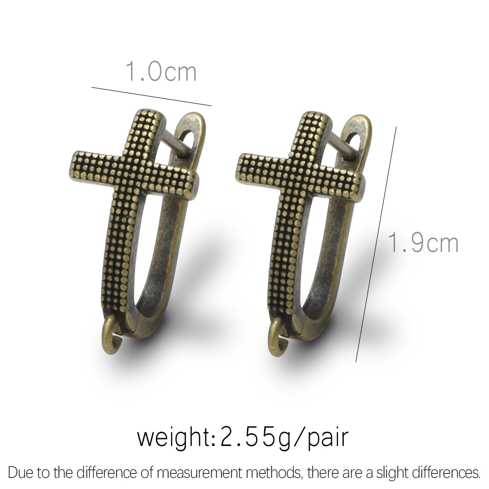 1 Pair NEW Cross Antique Bronz - Antique Brass Hook ulasan dan harga