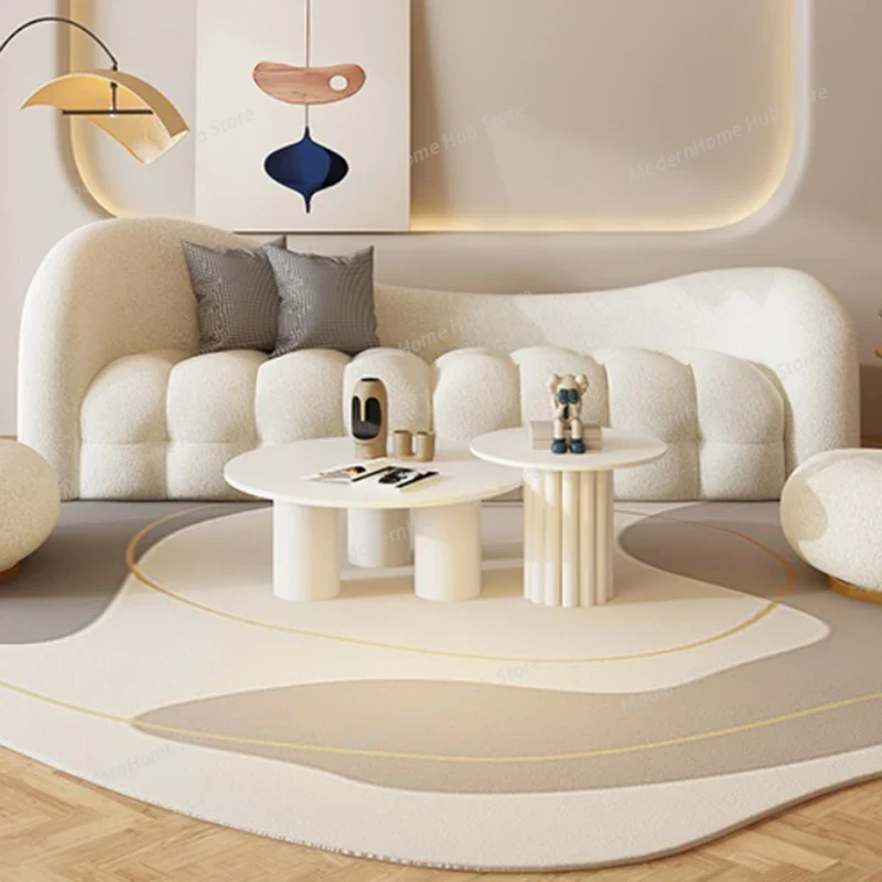 White Cream Living Room Sofas  - Interior Design White And Wood ulasan dan harga