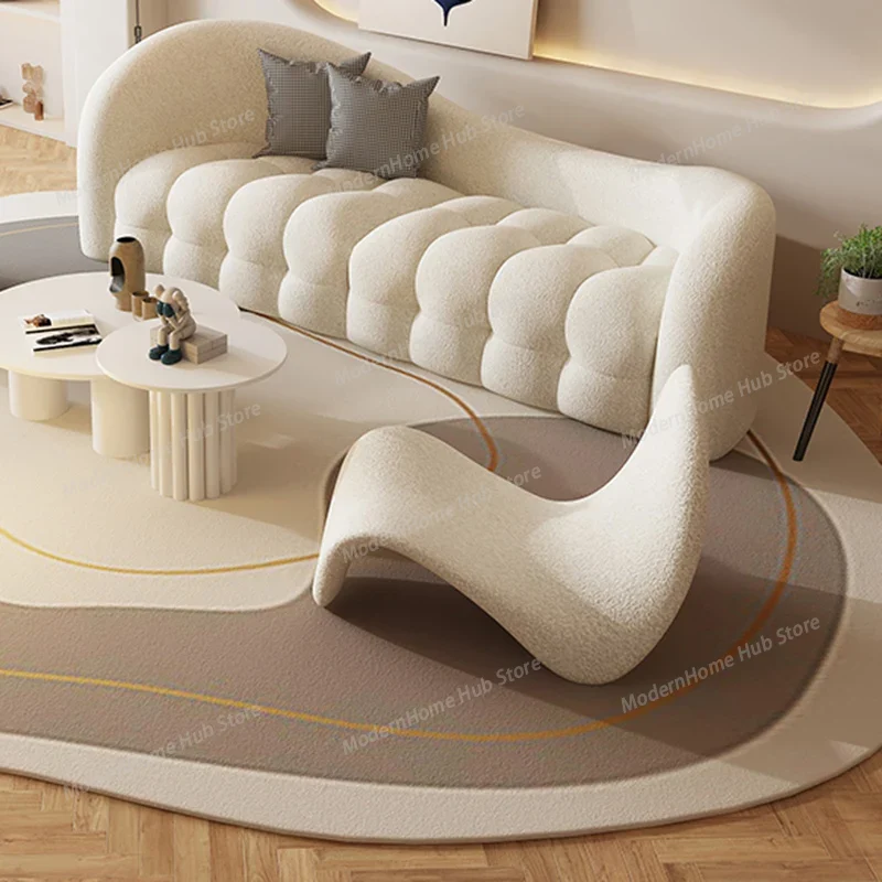 White Cream Living Room Sofas  - Interior Design White And Wood ulasan dan harga