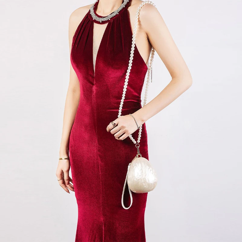 Goose Shape Pearl Bead Chain C - Interior Design Whimsical ulasan dan harga