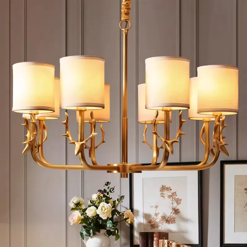Copper Chandelier for Living R - Interior Design Hall ulasan dan harga