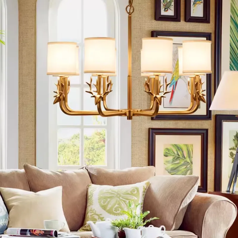 Copper Chandelier for Living R - Interior Design Hall ulasan dan harga