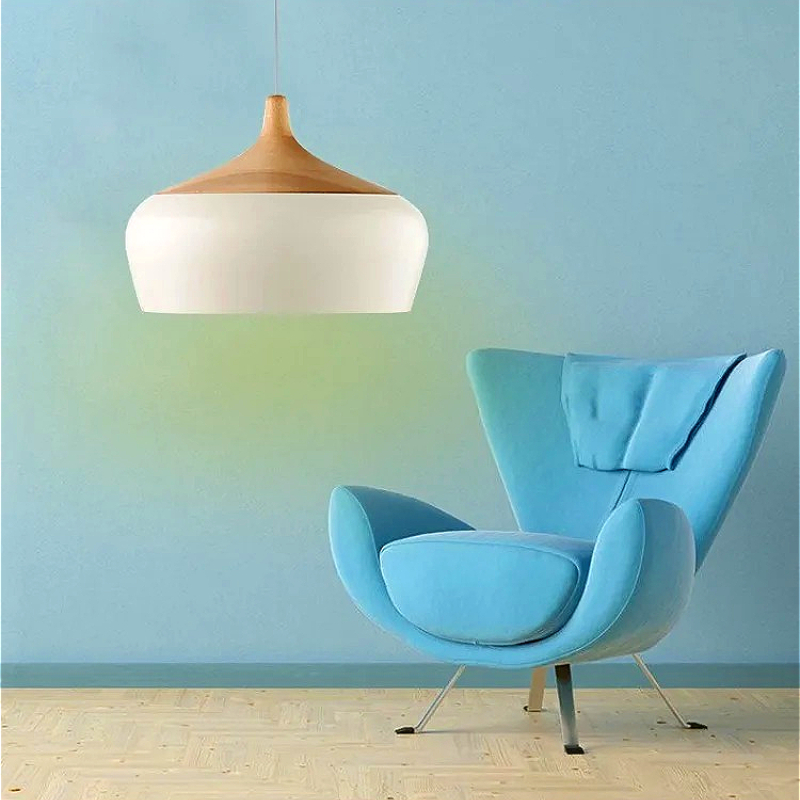 Nordic Aluminum Big Lampshade  - Interior Design White And Wood ulasan dan harga