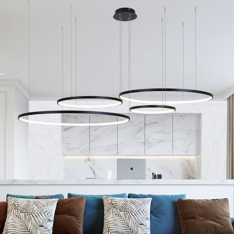 Nordic Modern Led Chandelier D - Interior Design Hall ulasan dan harga