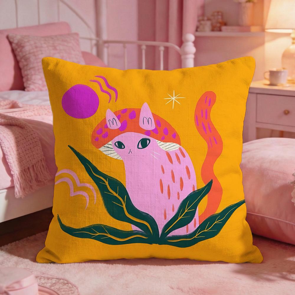 Whimsical Plant Mushroom Cat C - Interior Design Whimsical ulasan dan harga