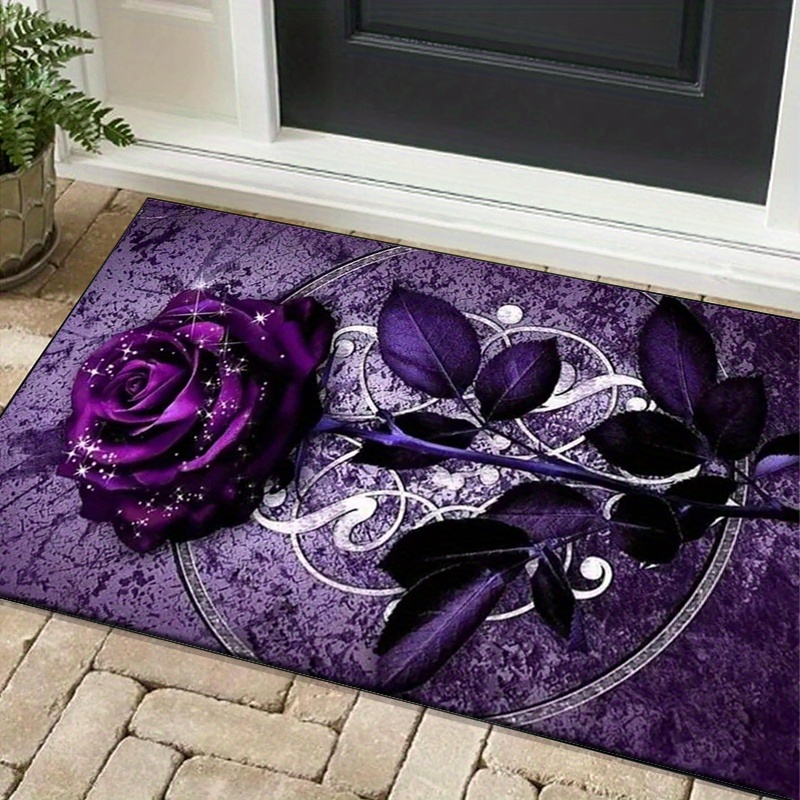 Purple Leaf Rug for Elegant Of - Interior Design Luxury Living Room ulasan dan harga