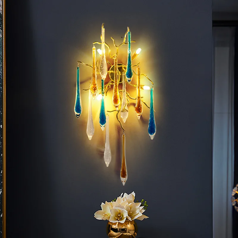 Nordic Luxury Colorful Crystal - Interior Design Luxury Living Room ulasan dan harga
