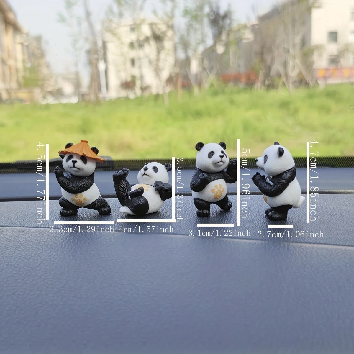 4pcs/set Panda Design Car Orna - Interior Design Concept ulasan dan harga