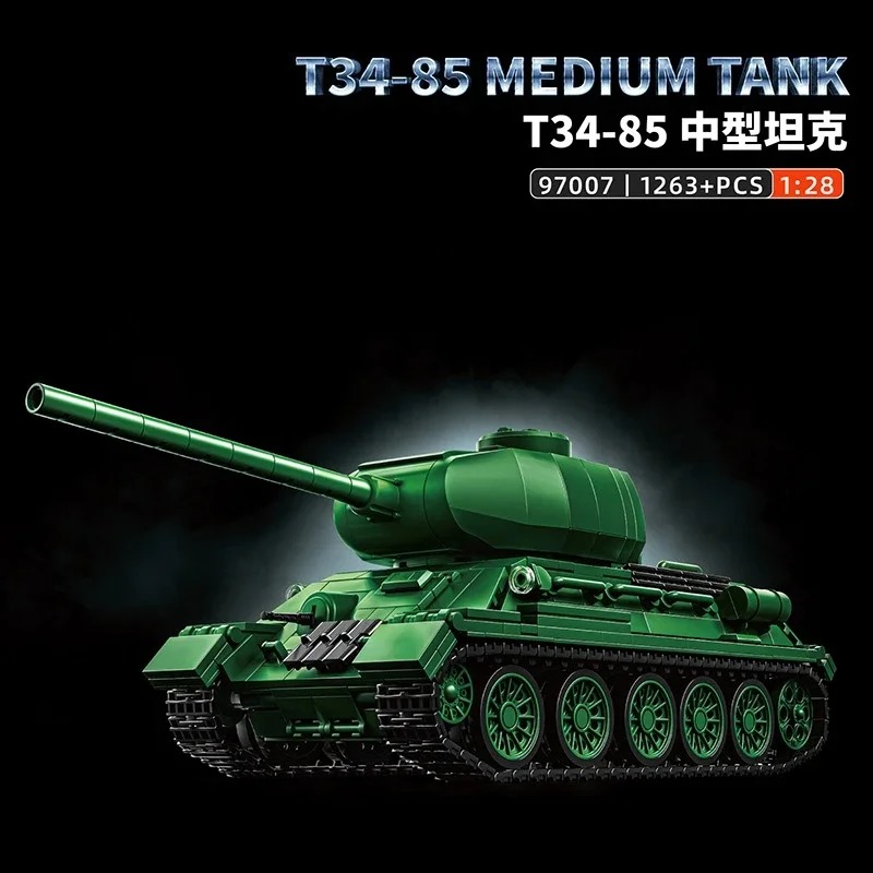 T34-85 Tank Model Kit - 1263PC - Interior Design Build ulasan dan harga
