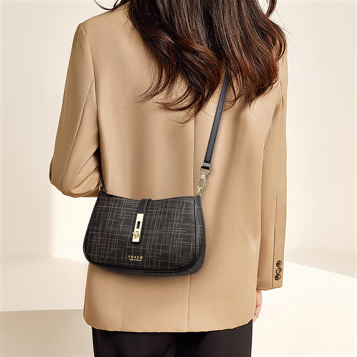 FOXER Split Leather Women Shou - Interior Design Grid ulasan dan harga