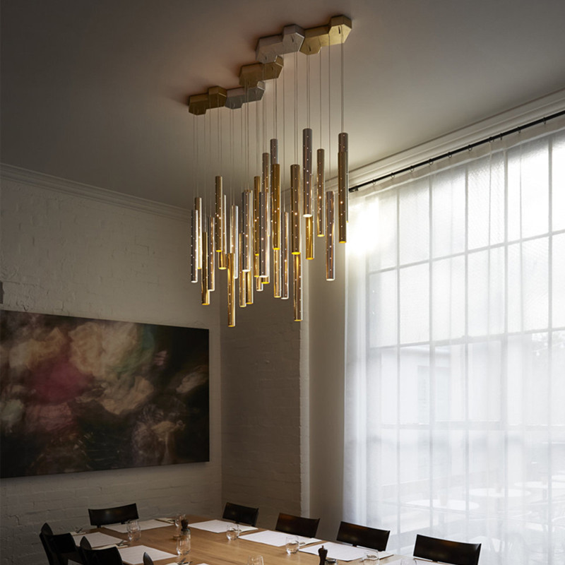 Modern LED Ceiling Chandelier  - Interior Design Hall ulasan dan harga