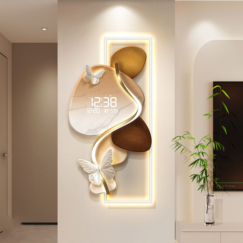Xenomorph Luminous Wall Clocks - Interior Design Luxury Living Room ulasan dan harga