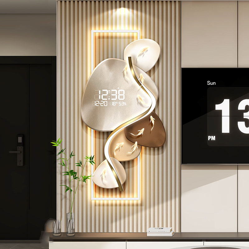 Xenomorph Luminous Wall Clocks - Interior Design Luxury Living Room ulasan dan harga
