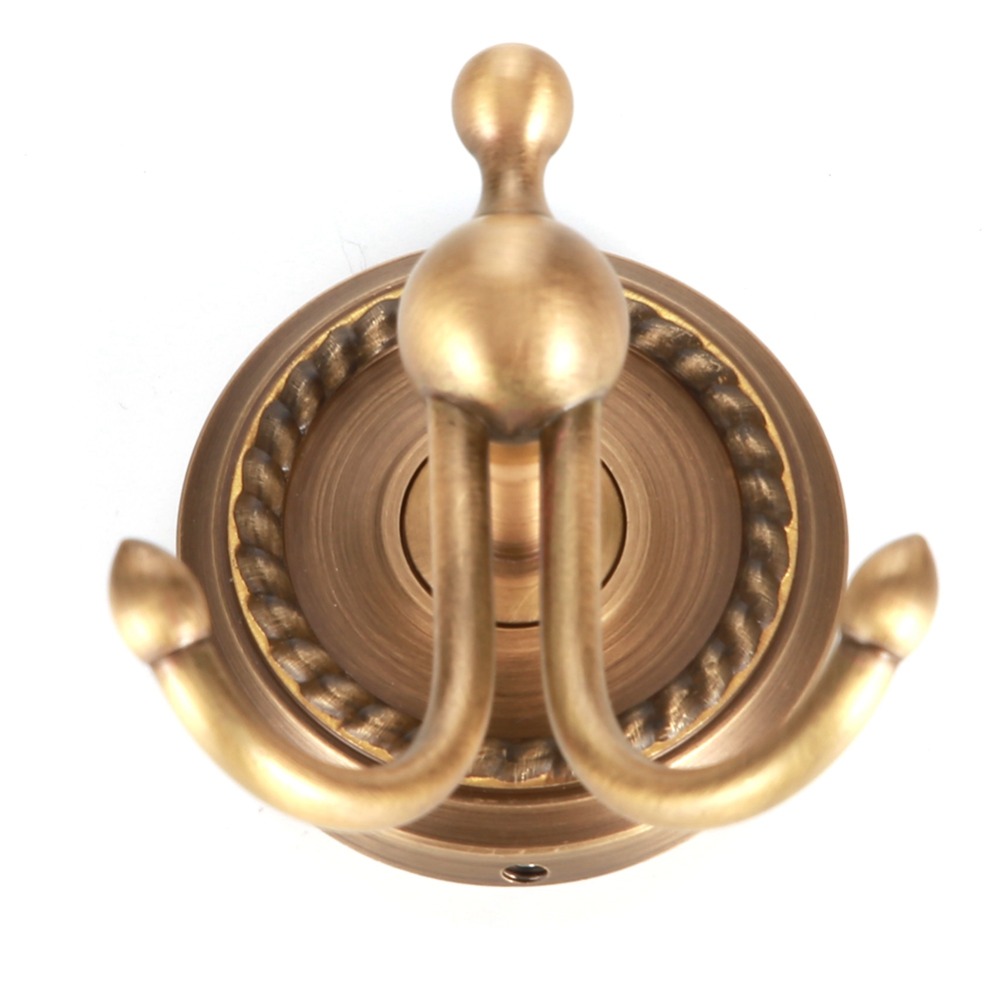 Brass Towel Hanger Hook Wall M - Antique Brass Hook ulasan dan harga