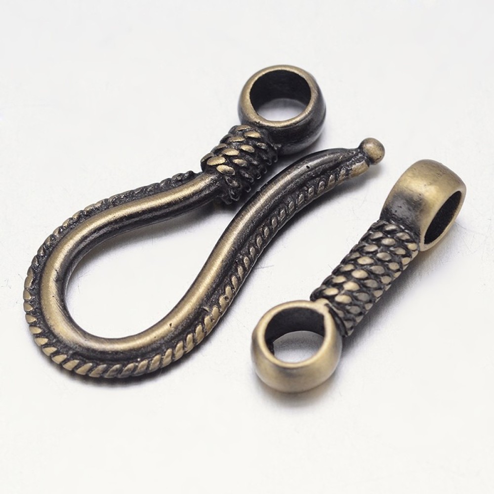 Rack Plating Brass Hook and S- - Antique Brass Hook ulasan dan harga
