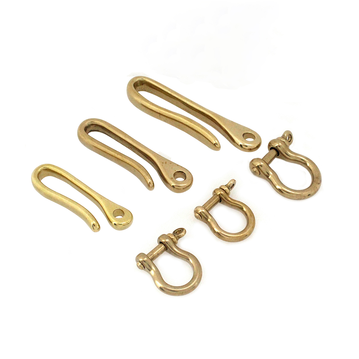 Belt U Hook Brass Keychain Fob - Antique Brass Hook ulasan dan harga