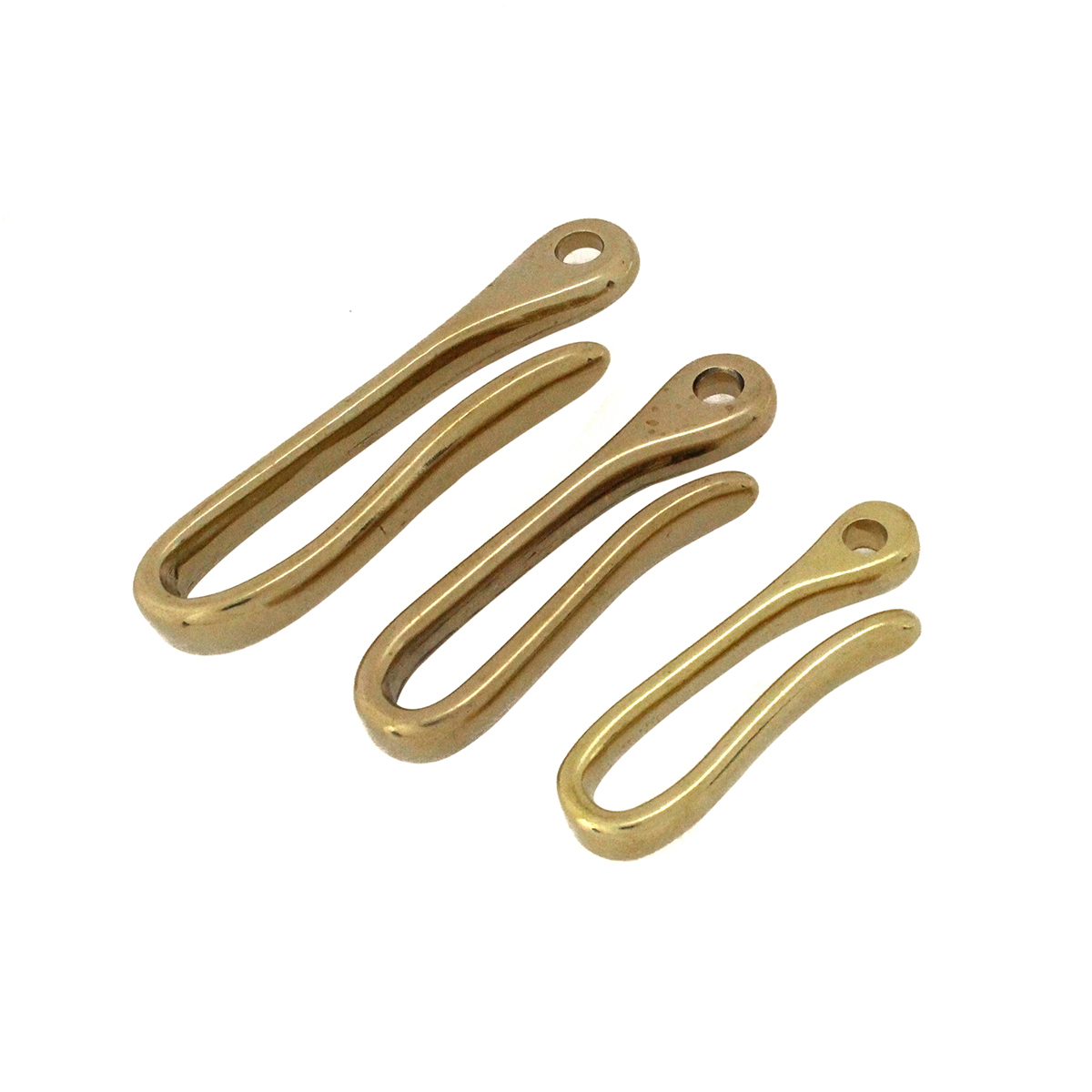 Belt U Hook Brass Keychain Fob - Antique Brass Hook ulasan dan harga