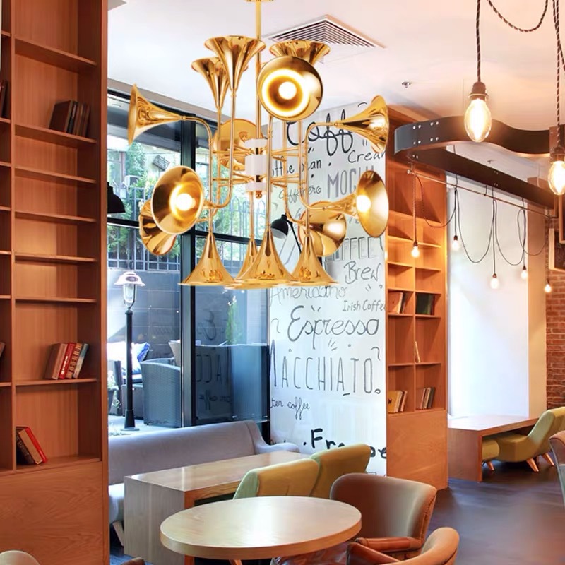 Nordic Trumpet Pendant Lamp fo - Interior Design Hall ulasan dan harga