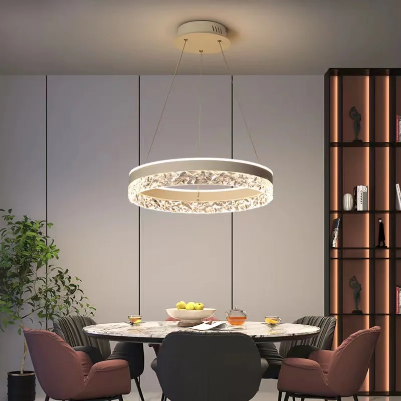 Modern Luxury Crystal LED Pend - Interior Design Luxury Living Room ulasan dan harga