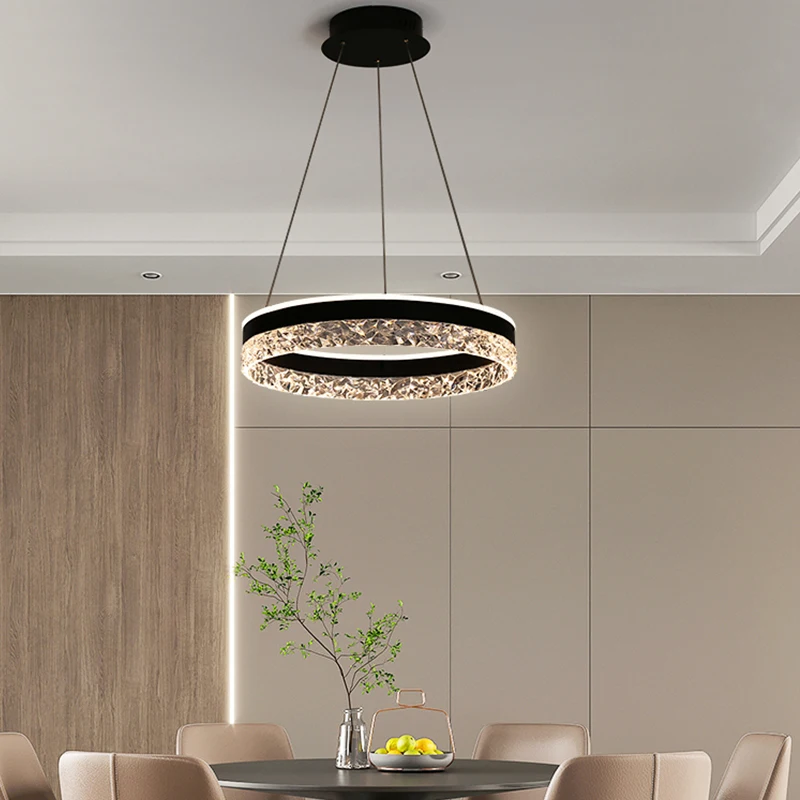 Modern Luxury Crystal LED Pend - Interior Design Luxury Living Room ulasan dan harga